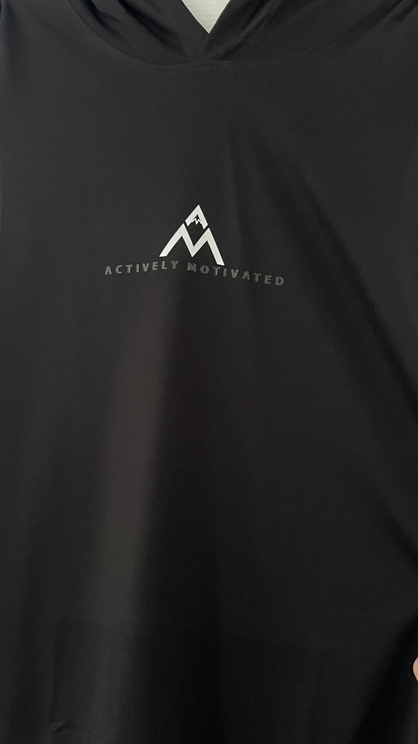 AM Hooded Active Vest (White Logo)