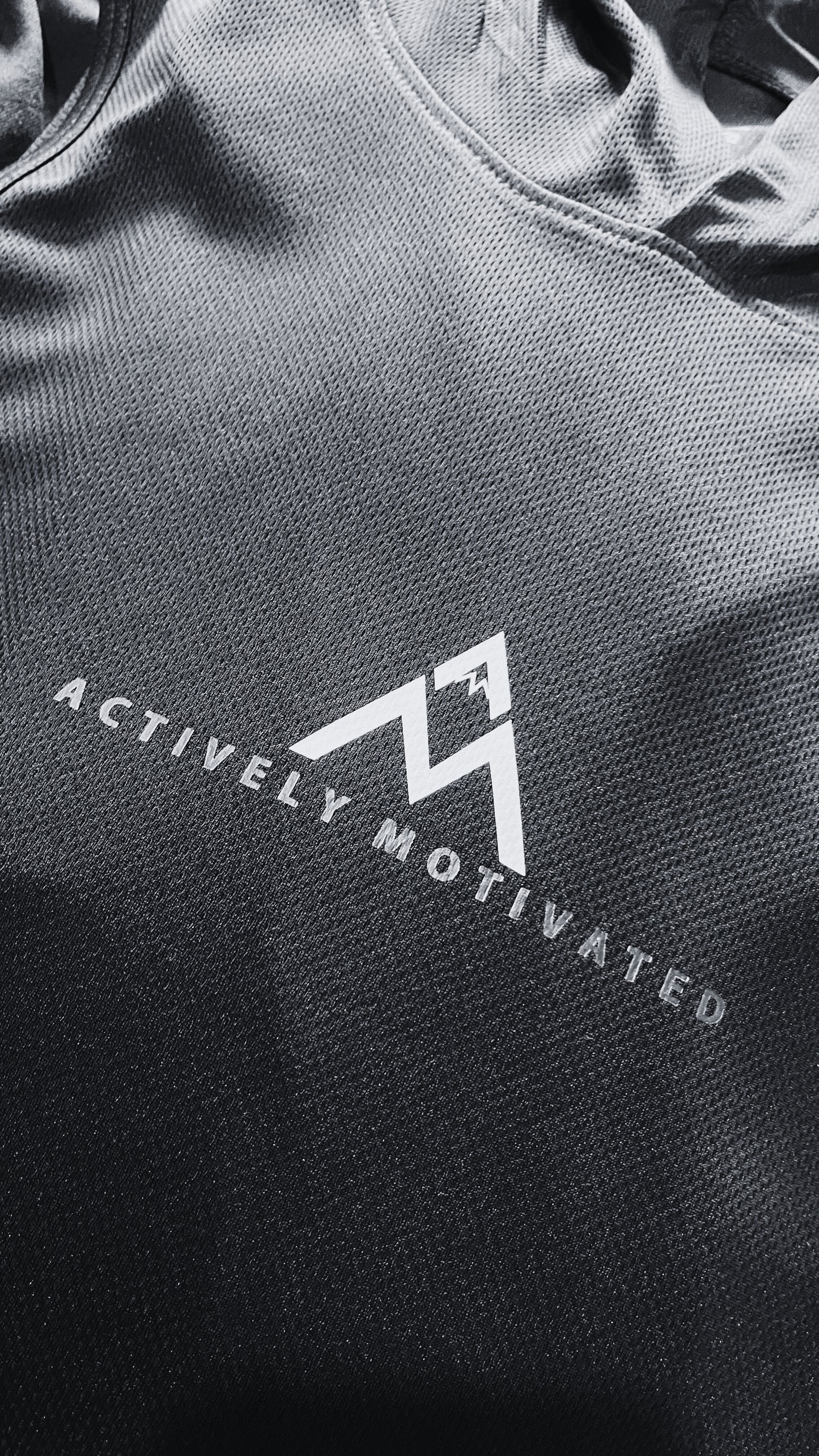 AM Hooded Active Vest (White Logo)