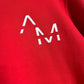 Red AM Slim Fit Zip Up Hoodie (New 2023 Logo)