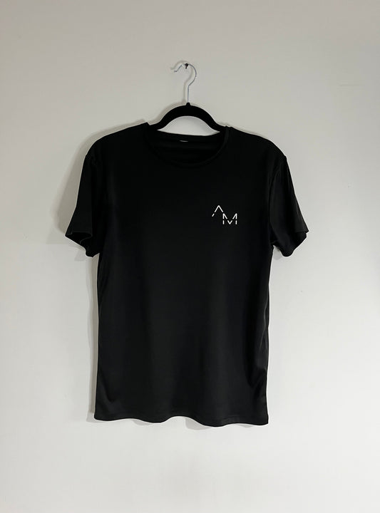 Black AM Active T (2023 Slim Logo)
