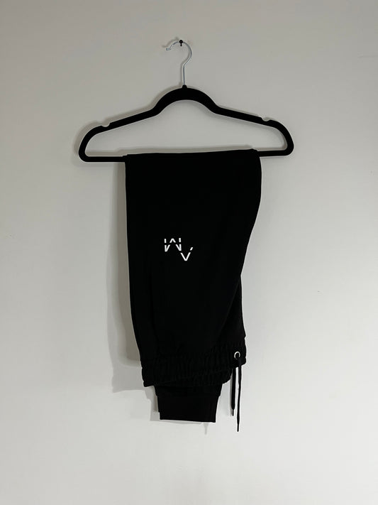 Black AM Joggers New Logo (2nd Run)