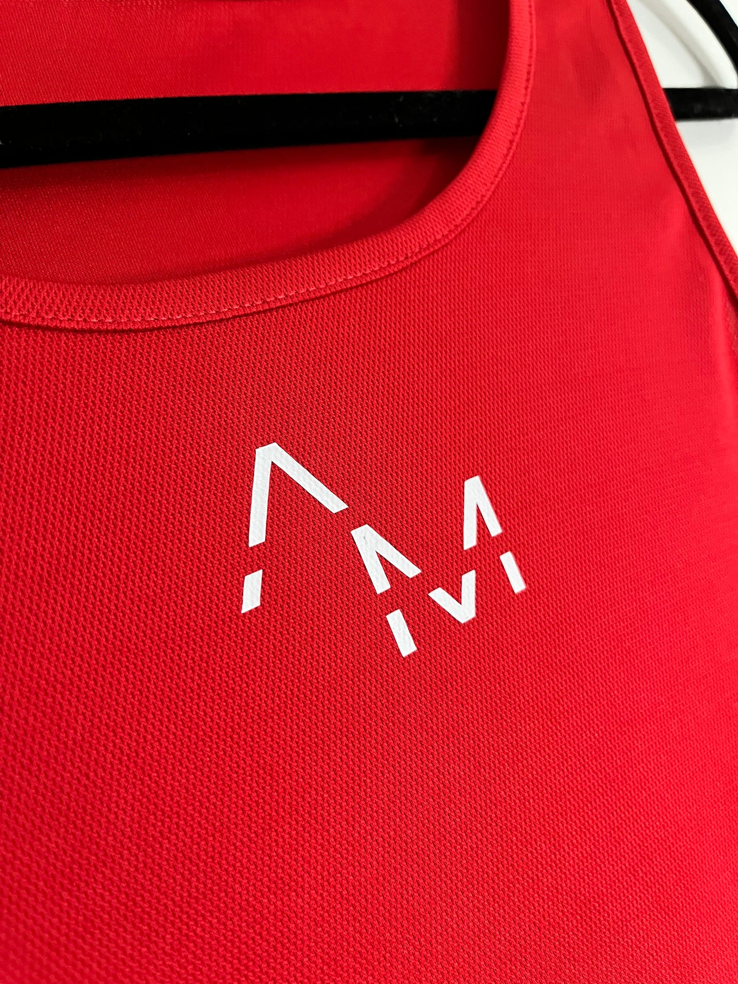Red AM Active Vest (New Logo)