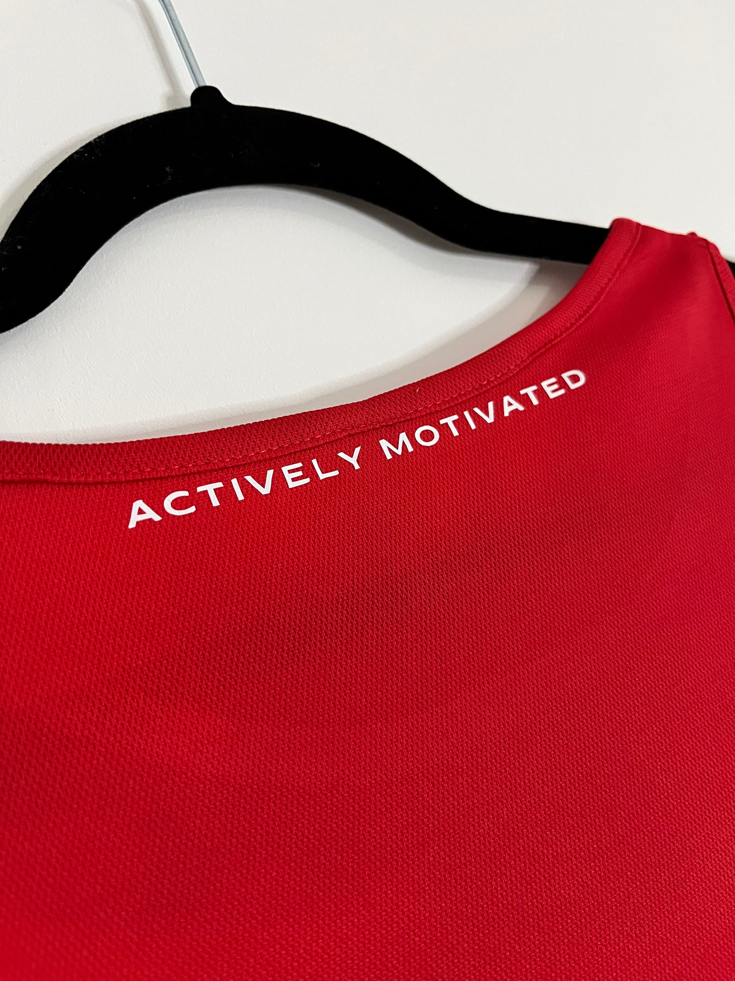 Red AM Active Vest (New Logo)
