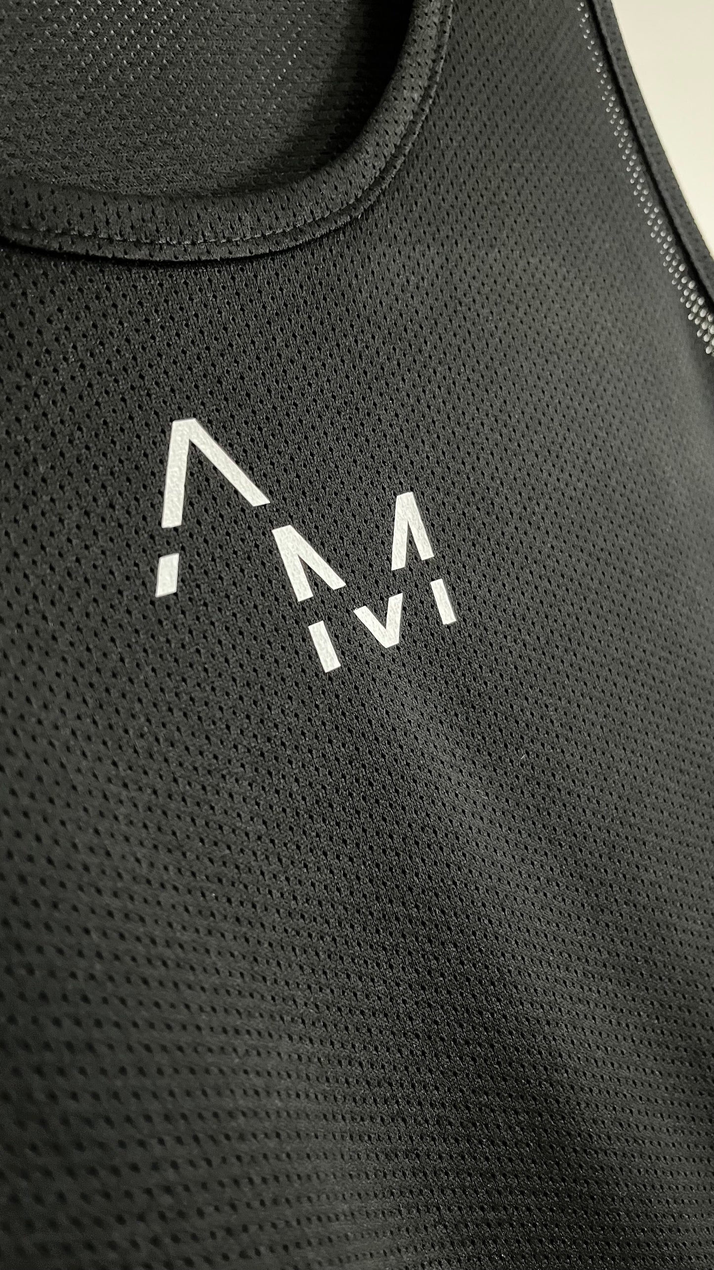 Black AM Breathable Active Vest (New Logo)
