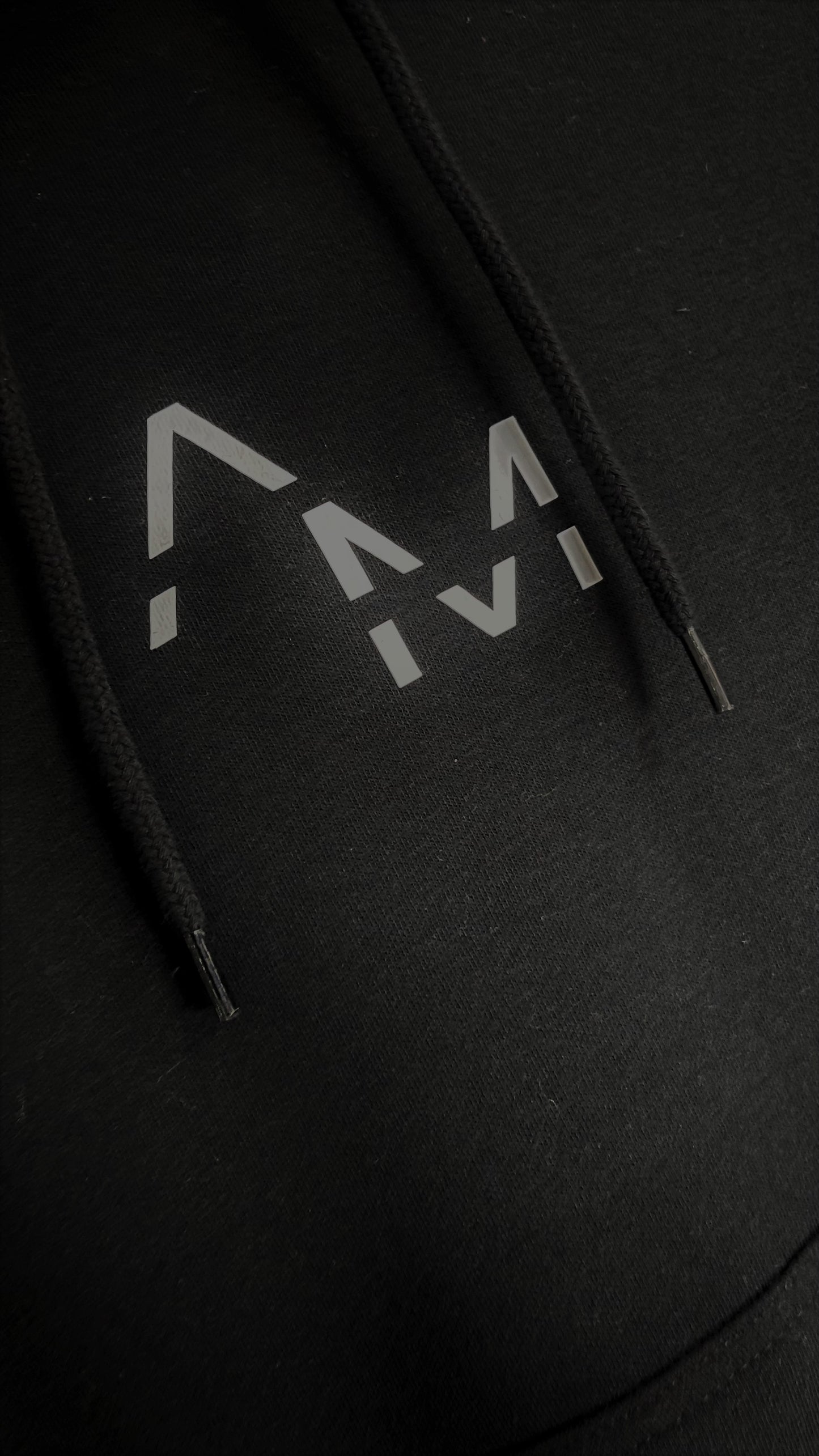 Black AM Throw Over Hoodie (2023 Bold Logo)