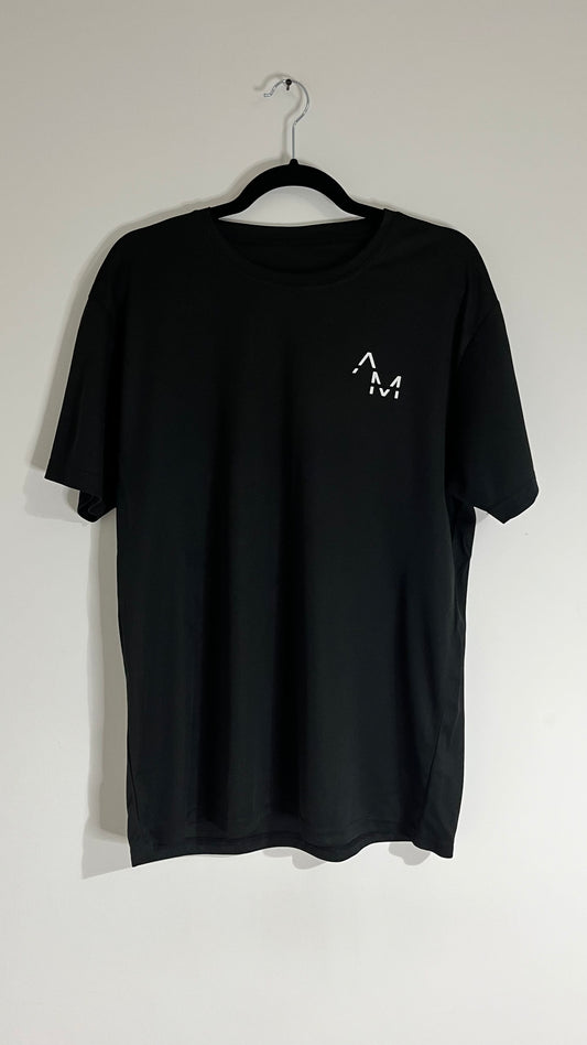 Black AM Active T (2023 Bold Logo)