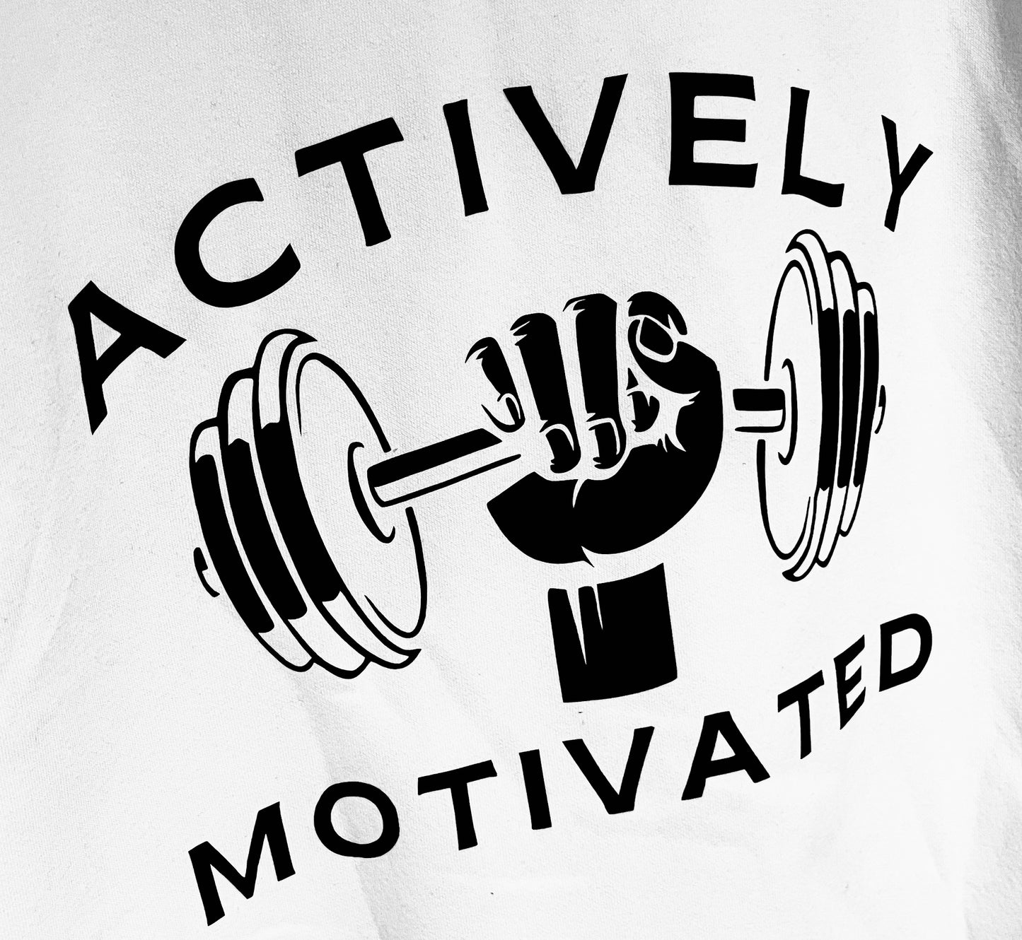 Original AM Logo White Hoodie (BIG Back Logo)