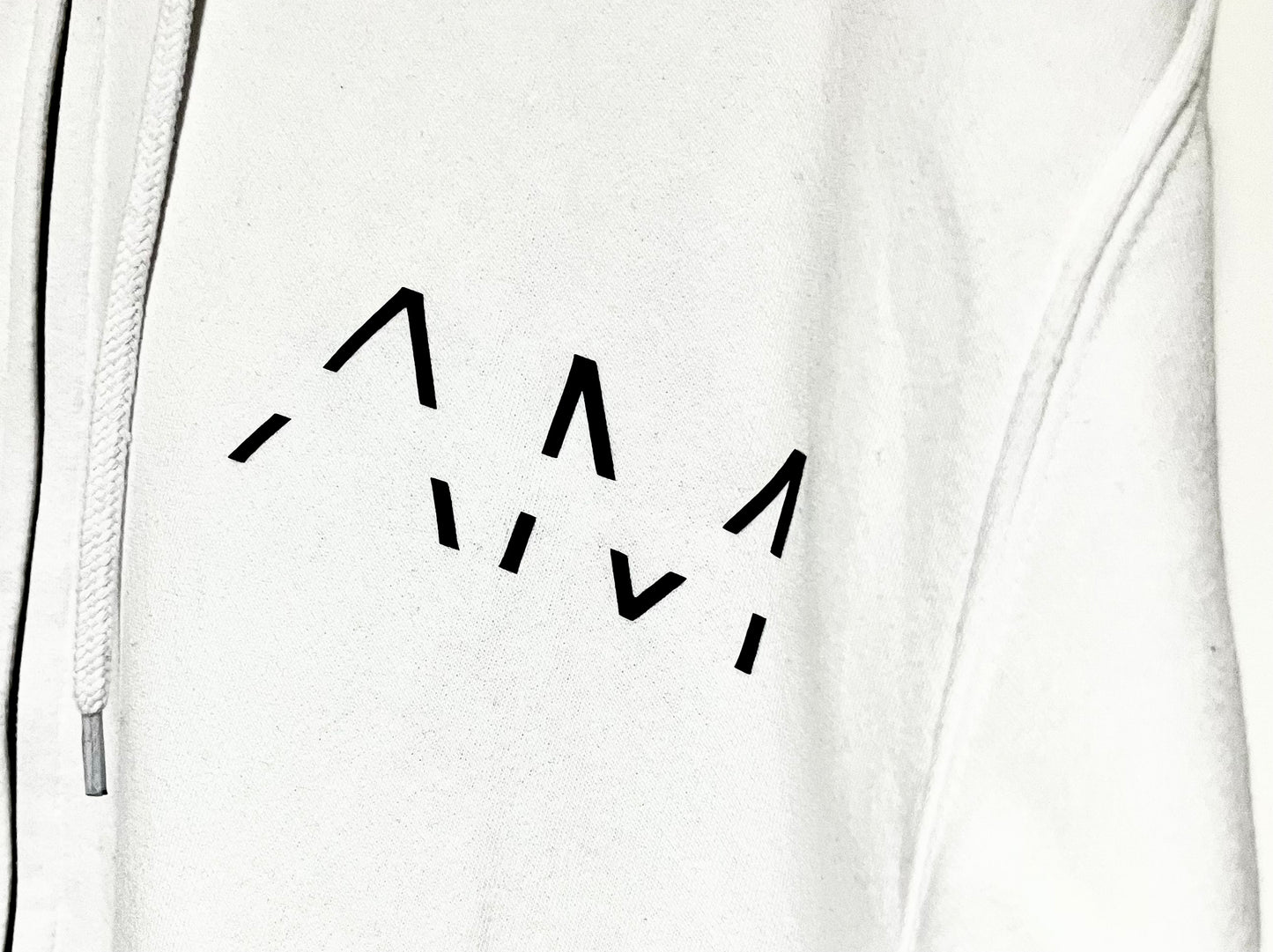 Original AM Logo White Hoodie (BIG Back Logo)