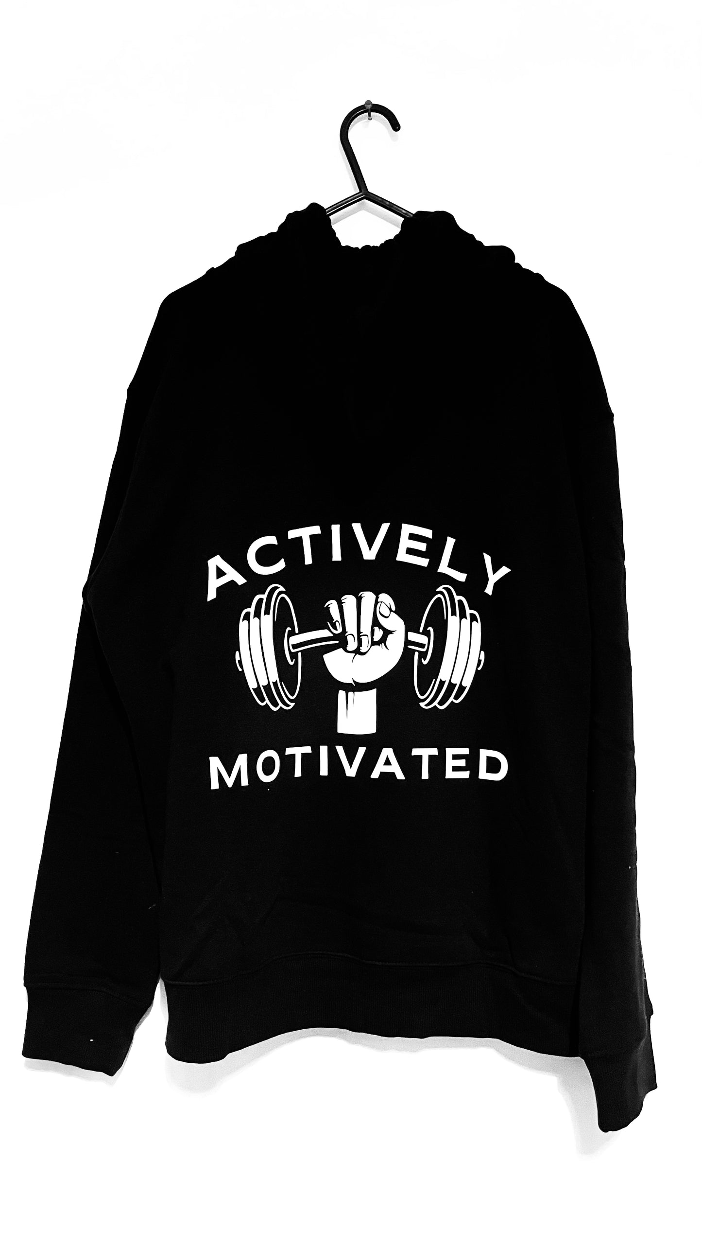 Original AM Logo White Hoodie (BIG Back Logo)